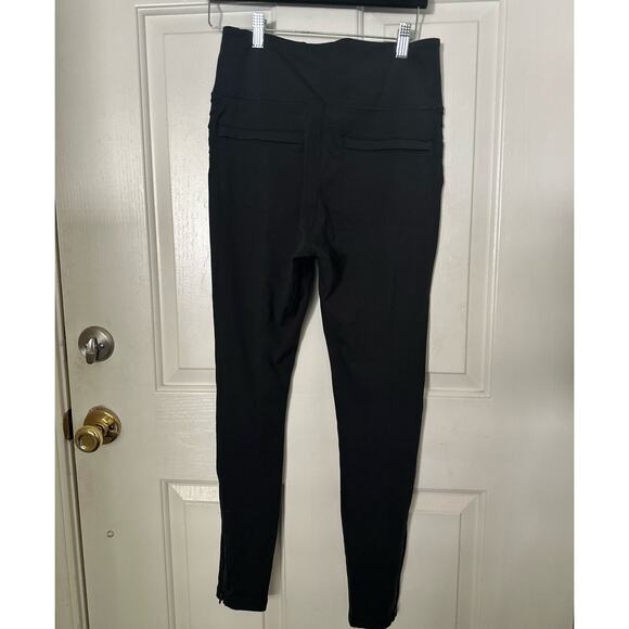 Athleta High Rise Delancey Moto Tight Athletic Leggings Black Women's Medium - Picture 6 of 7